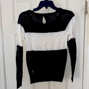 4/$20 Black and White Knit Sweater